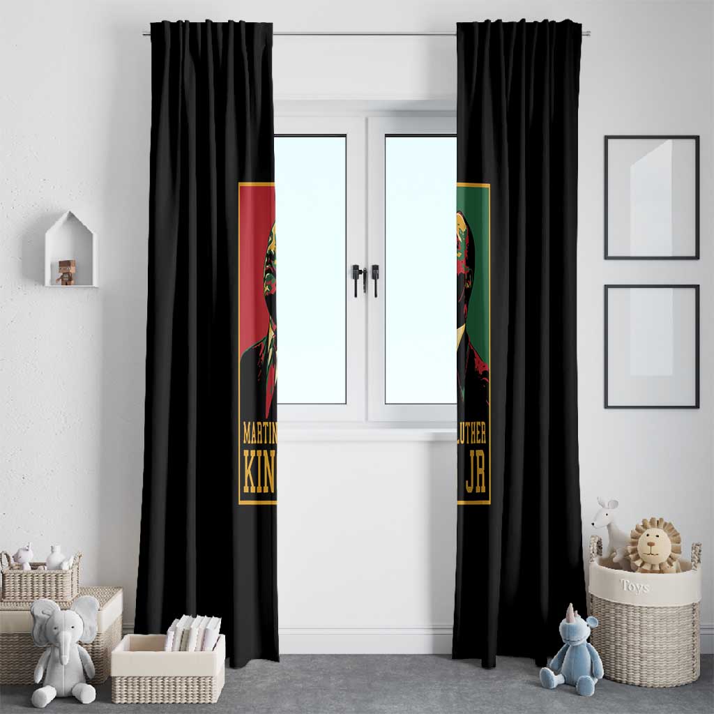 Martin Luther King Jr Window Curtain MLK Retro Style