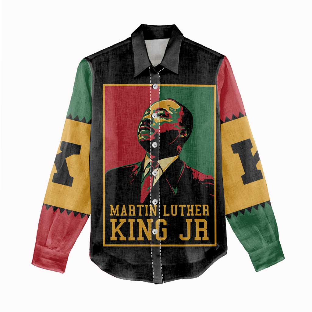Martin Luther King Jr Women Casual Shirt MLK Retro Style