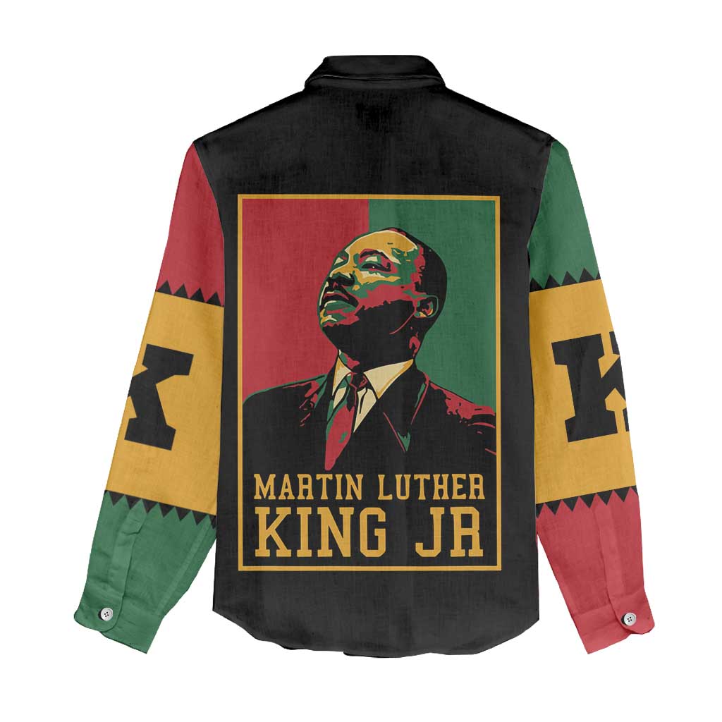 Martin Luther King Jr Women Casual Shirt MLK Retro Style