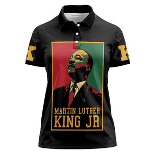 Martin Luther King Jr Women Polo Shirt MLK Retro Style