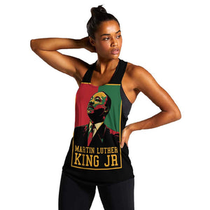 Martin Luther King Jr Women Racerback Tank MLK Retro Style
