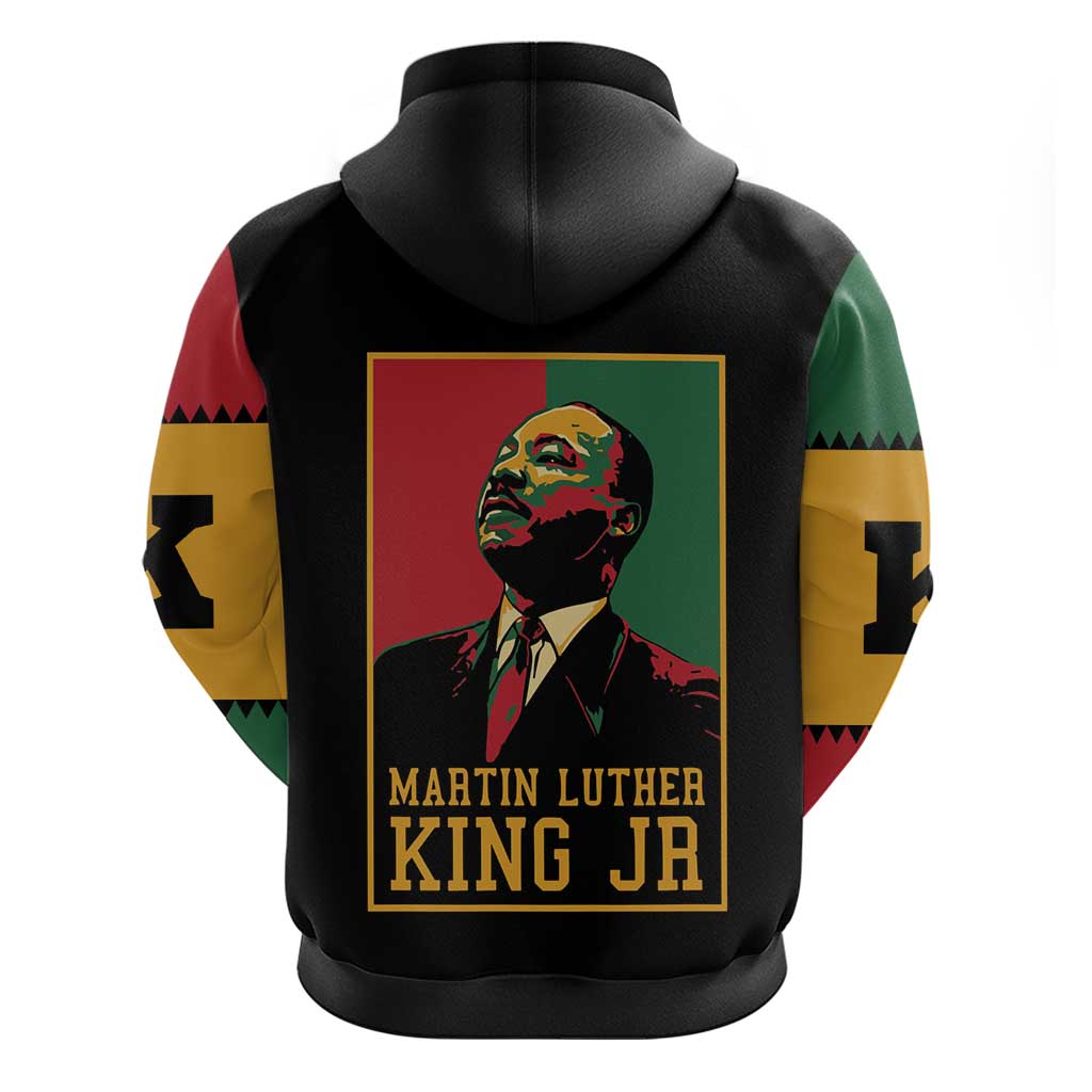 Martin Luther King Jr Zip Hoodie MLK Retro Style