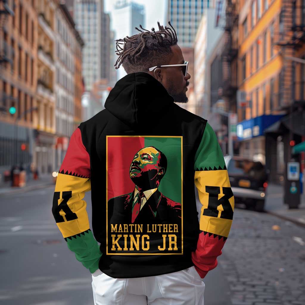 Martin Luther King Jr Zip Hoodie MLK Retro Style