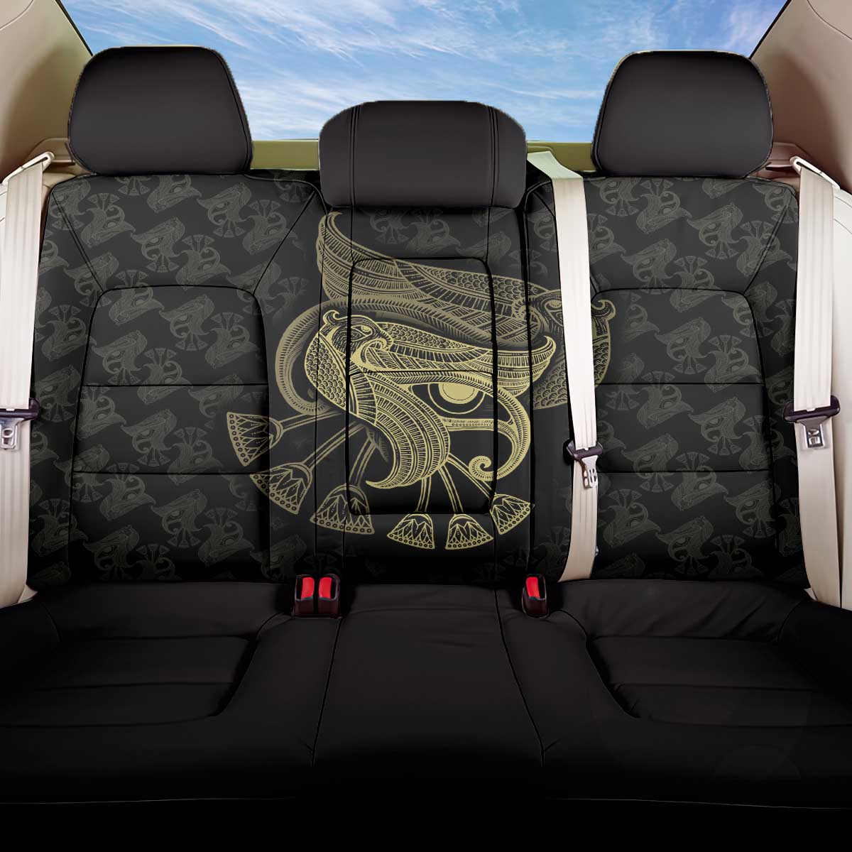 Afro Egypt Back Car Seat Cover Horus Eyes Egyptian God