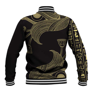 Afro Egypt Baseball Jacket Horus Eyes Egyptian God