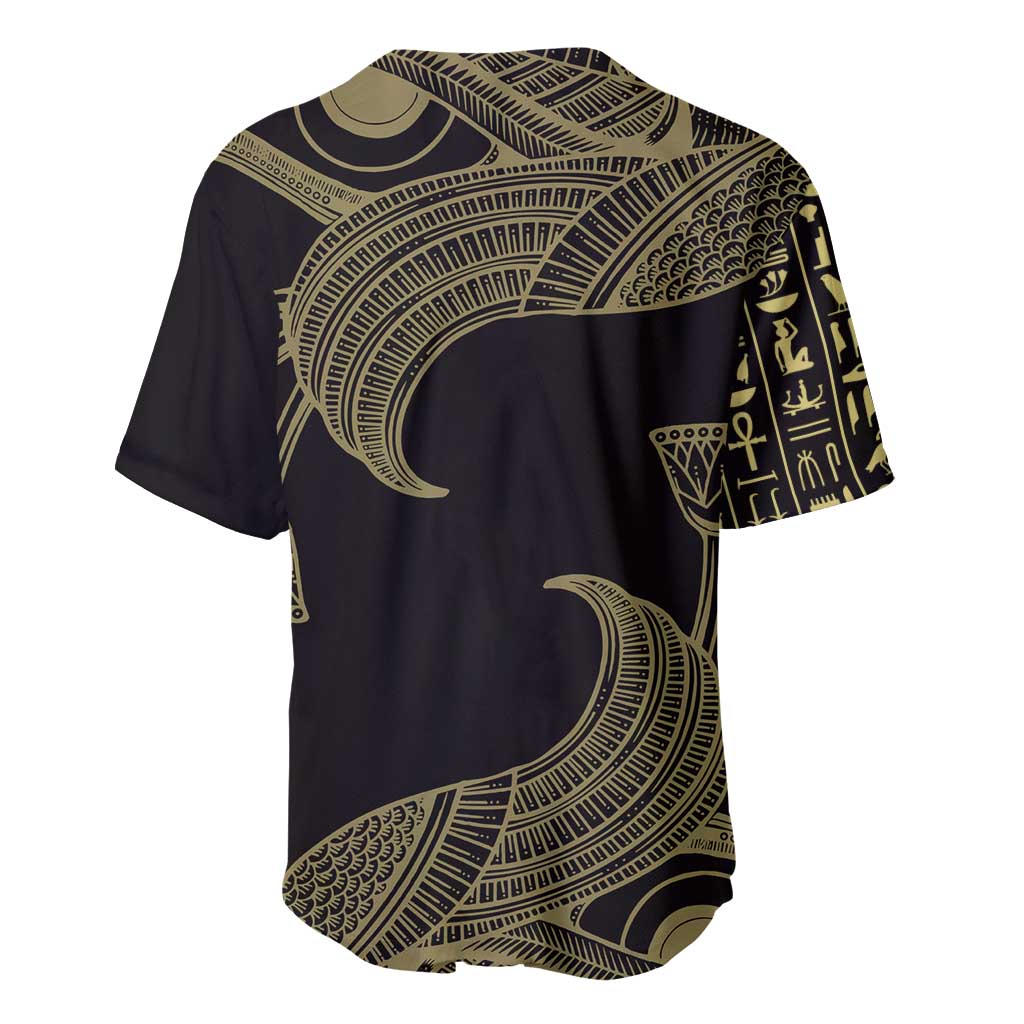 Afro Egypt Baseball Jersey Horus Eyes Egyptian God