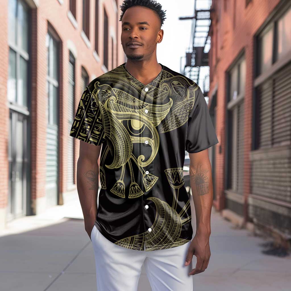 Afro Egypt Baseball Jersey Horus Eyes Egyptian God