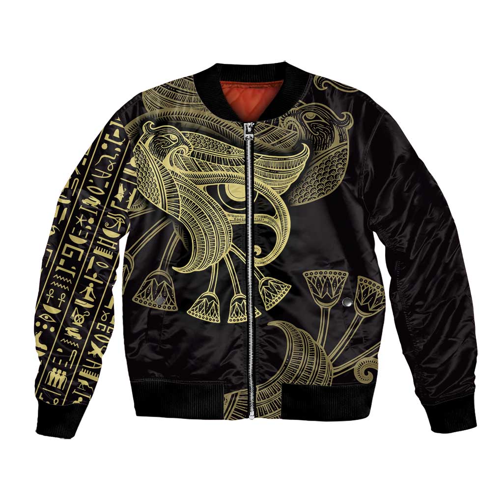 Afro Egypt Bomber Jacket Horus Eyes Egyptian God