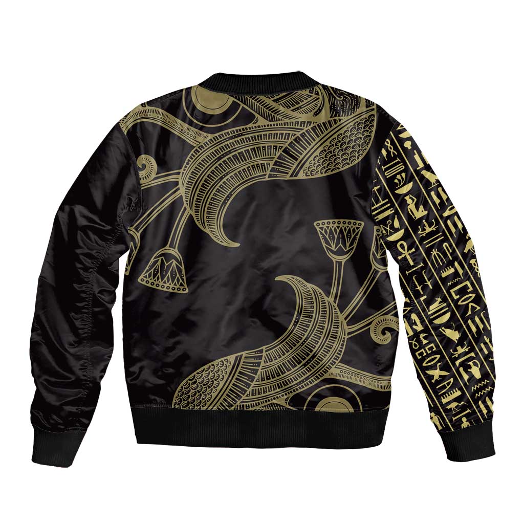 Afro Egypt Bomber Jacket Horus Eyes Egyptian God