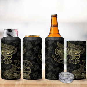 Afro Egypt 4 in 1 Can Cooler Tumbler Horus Eyes Egyptian God