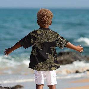 Afro Egypt Kid Hawaiian Shirt Horus Eyes Egyptian God
