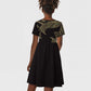 Afro Egypt Kid Short Sleeve Dress Horus Eyes Egyptian God