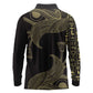 Afro Egypt Long Sleeve Polo Shirt Horus Eyes Egyptian God