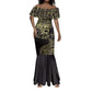 Afro Egypt Mermaid Dress Horus Eyes Egyptian God