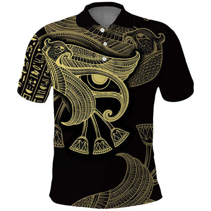 Afro Egypt Polo Shirt Horus Eyes Egyptian God
