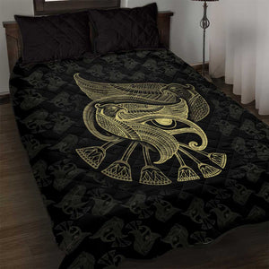 Afro Egypt Quilt Bed Set Horus Eyes Egyptian God
