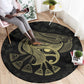 Afro Egypt Round Carpet Horus Eyes Egyptian God