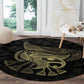 Afro Egypt Round Carpet Horus Eyes Egyptian God