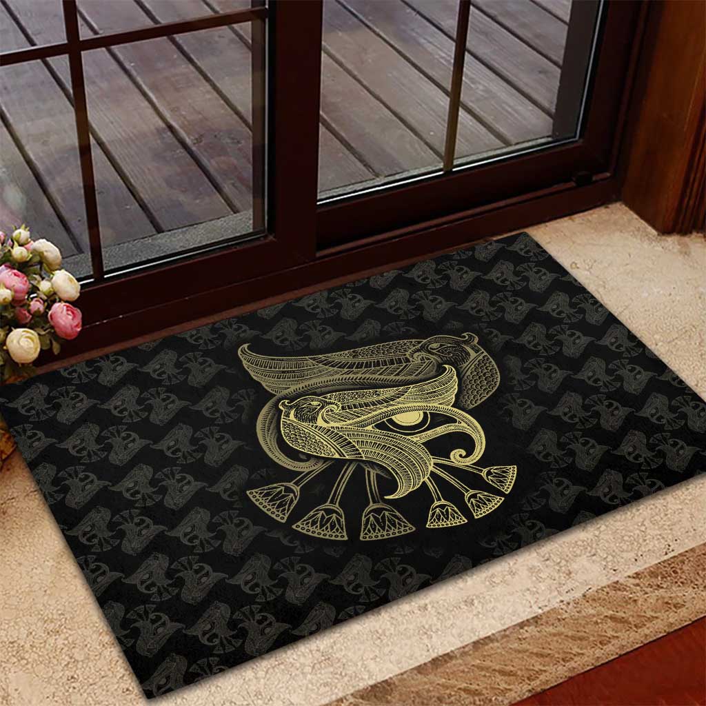 Afro Egypt Rubber Doormat Horus Eyes Egyptian God