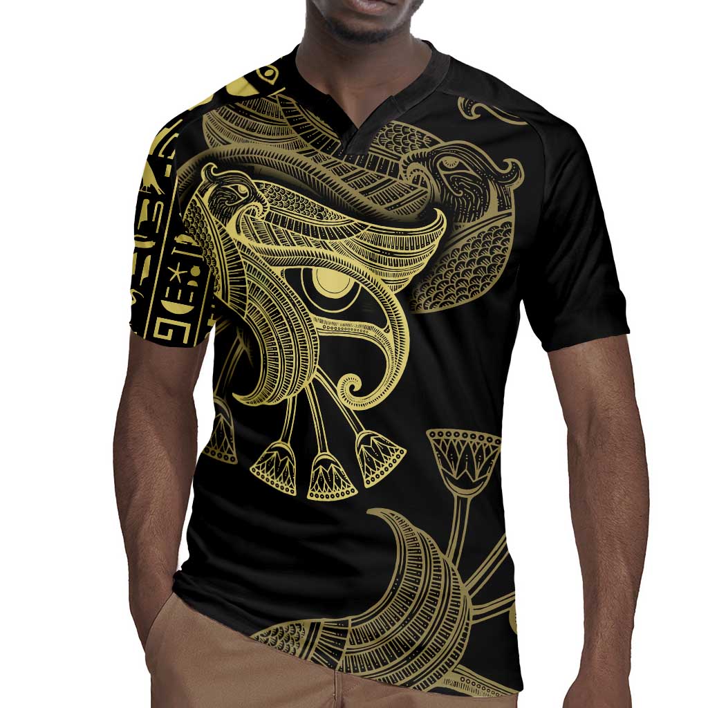 Afro Egypt Rugby Jersey Horus Eyes Egyptian God