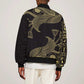 Afro Egypt Sleeve Zip Bomber Jacket Horus Eyes Egyptian God