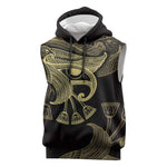 Afro Egypt Sleeveless Hoodie Horus Eyes Egyptian God - African Pride