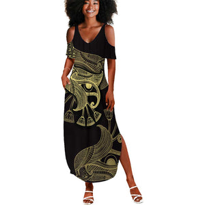 Afro Egypt Summer Maxi Dress Horus Eyes Egyptian God