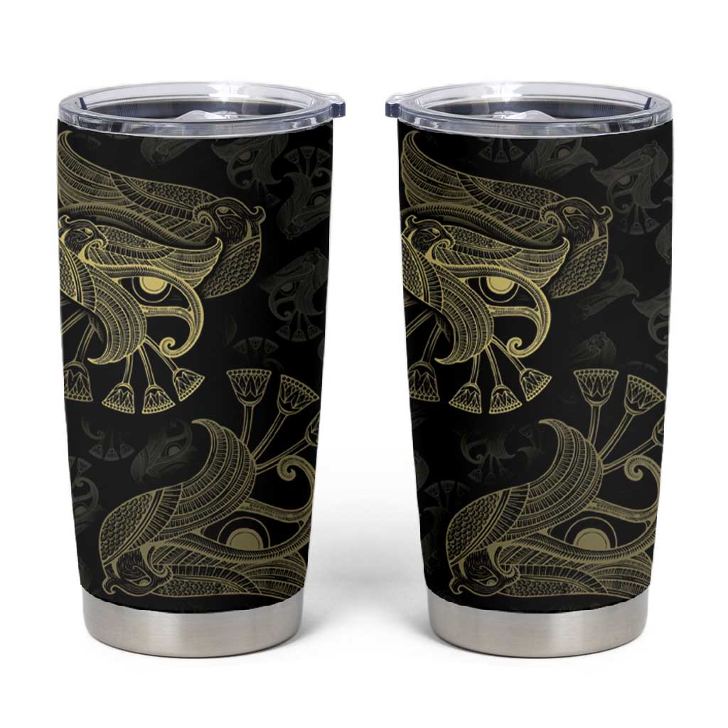 Afro Egypt Tumbler Cup Horus Eyes Egyptian God