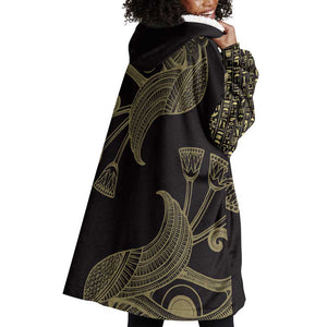Afro Egypt Wearable Blanket Hoodie Horus Eyes Egyptian God
