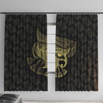 Afro Egypt Window Curtain Horus Eyes Egyptian God