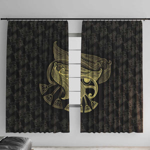 Afro Egypt Window Curtain Horus Eyes Egyptian God