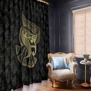 Afro Egypt Window Curtain Horus Eyes Egyptian God
