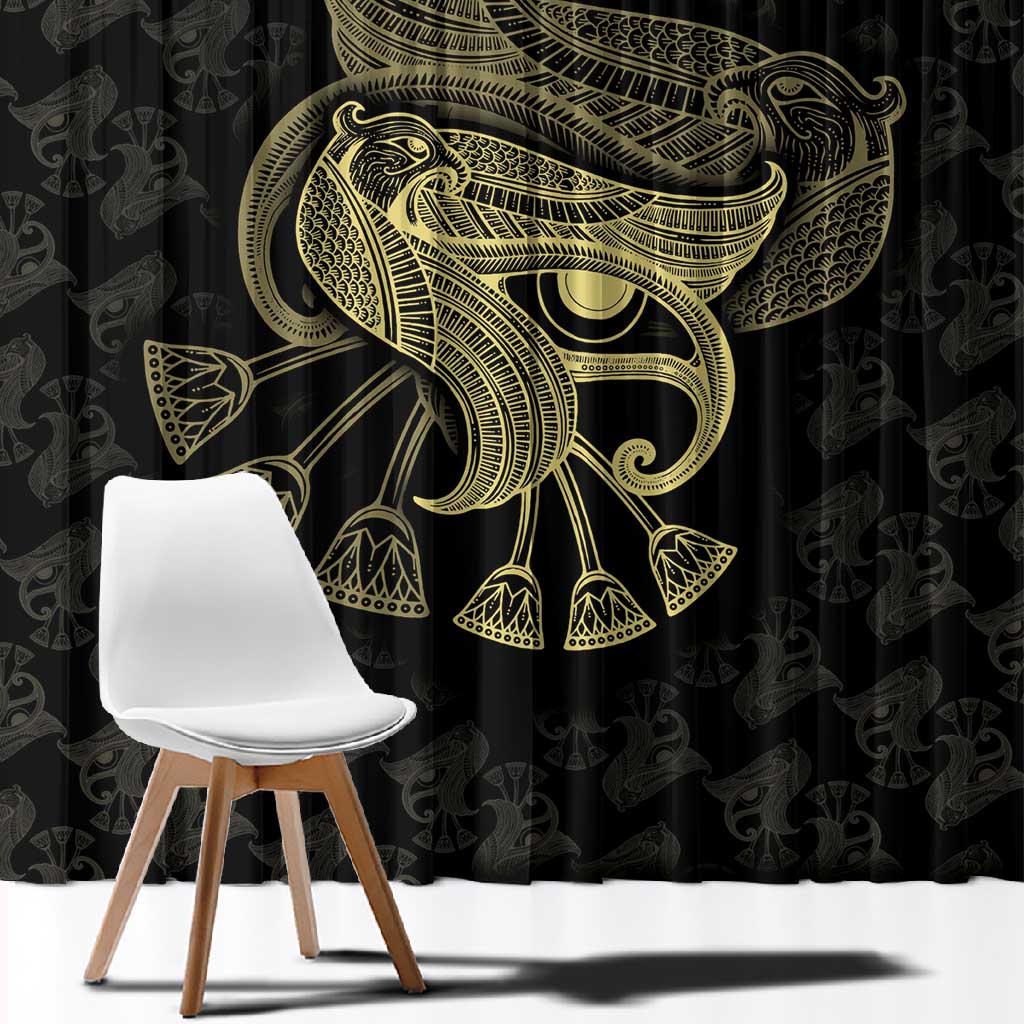 Afro Egypt Window Curtain Horus Eyes Egyptian God