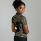 Afro Egypt Women Polo Shirt Horus Eyes Egyptian God