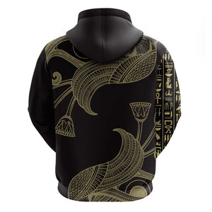 Afro Egypt Zip Hoodie Horus Eyes Egyptian God