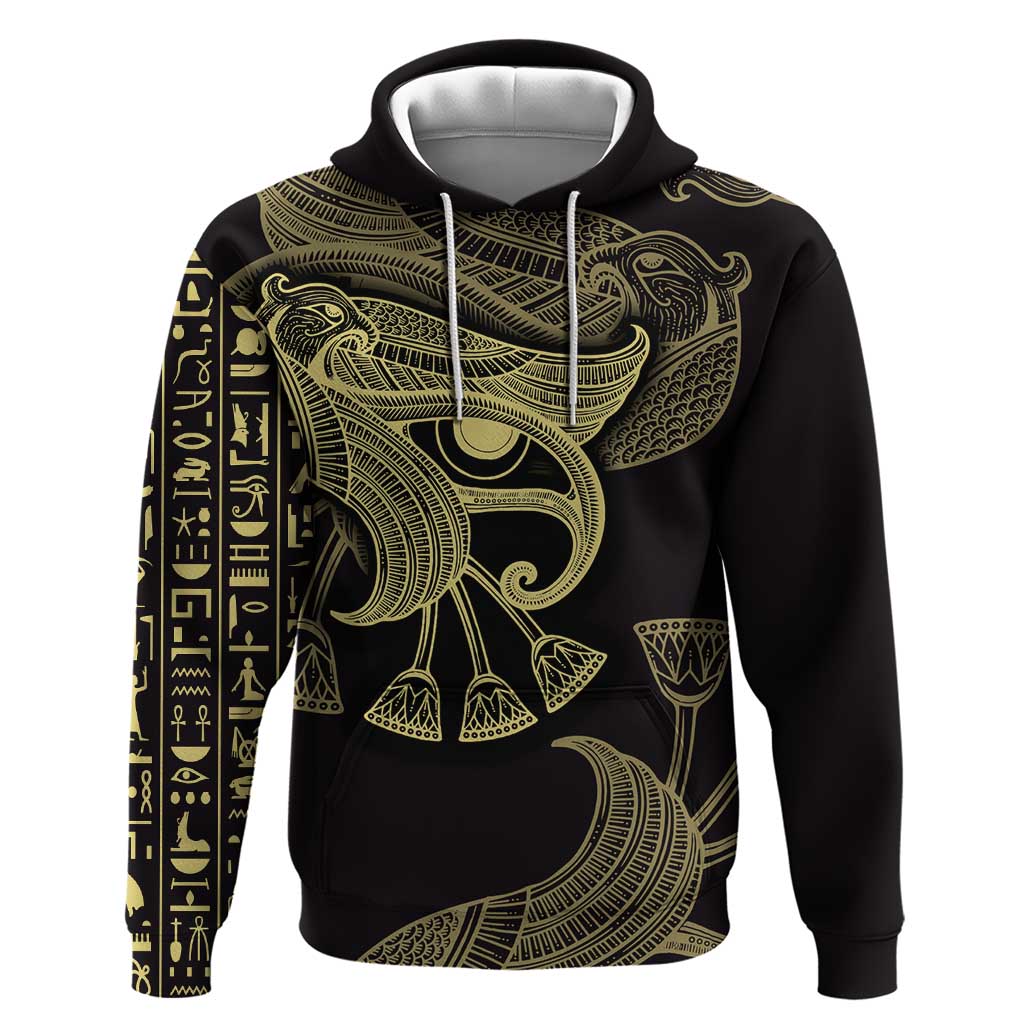 Afro Egypt Zip Hoodie Horus Eyes Egyptian God