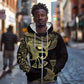 Afro Egypt Zip Hoodie Horus Eyes Egyptian God