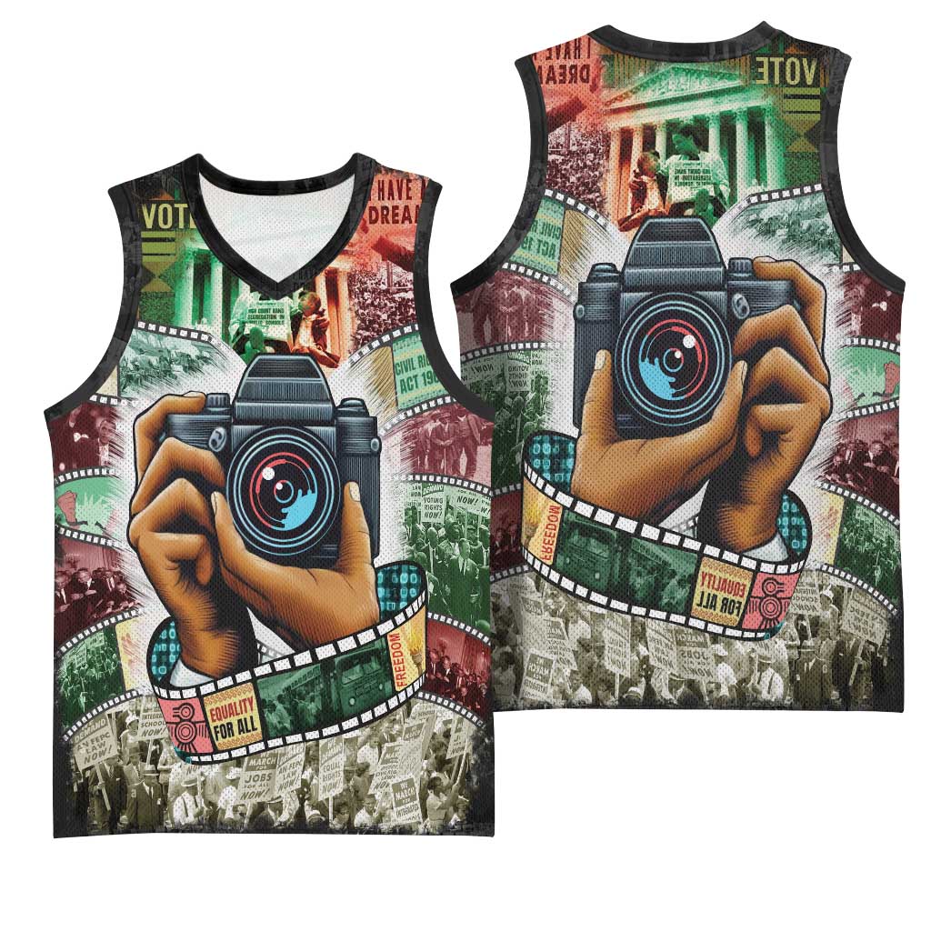 African American Civil Rights Leaders Basketball Jersey Heritage in Frames Photography - African Pride