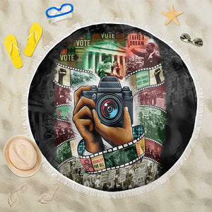 African American Civil Rights Leaders Beach Blanket Heritage in Frames Photography