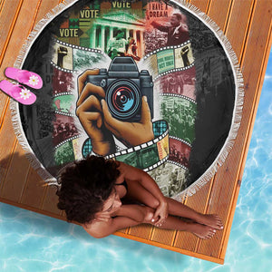 African American Civil Rights Leaders Beach Blanket Heritage in Frames Photography
