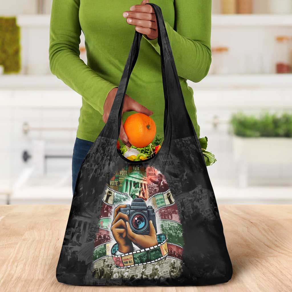 African American Civil Rights Leaders Grocery Bag Heritage in Frames Photography