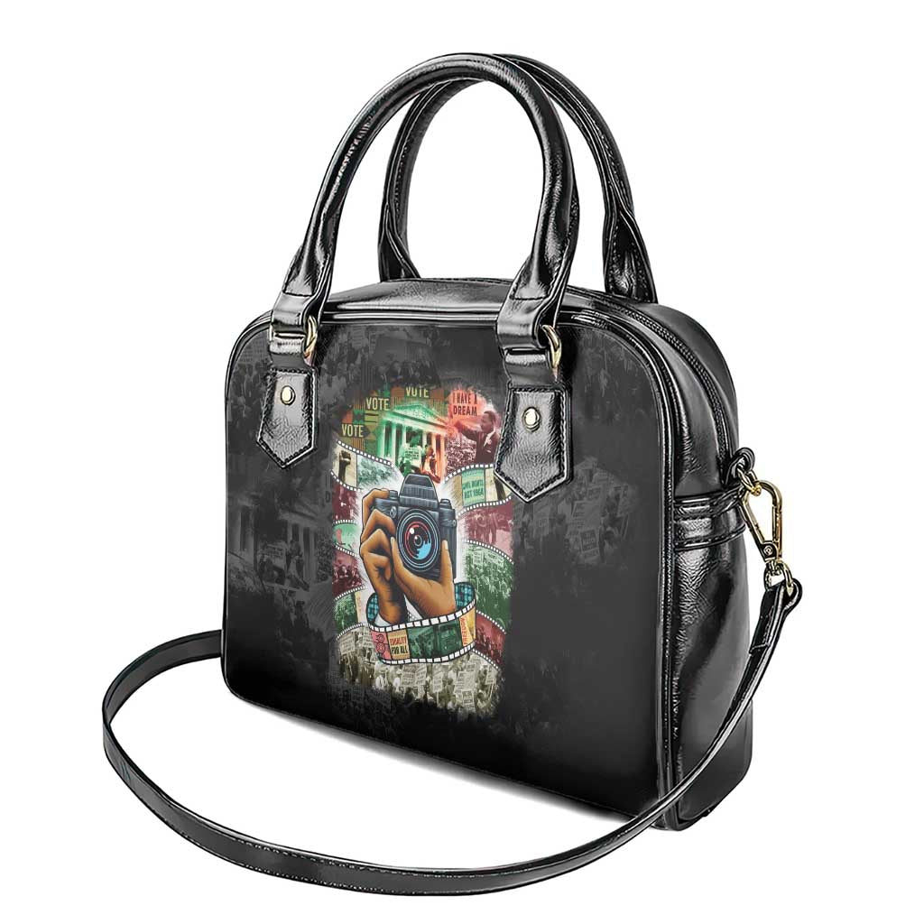 African American Civil Rights Leaders Shoulder Handbag Heritage in Frames Photography