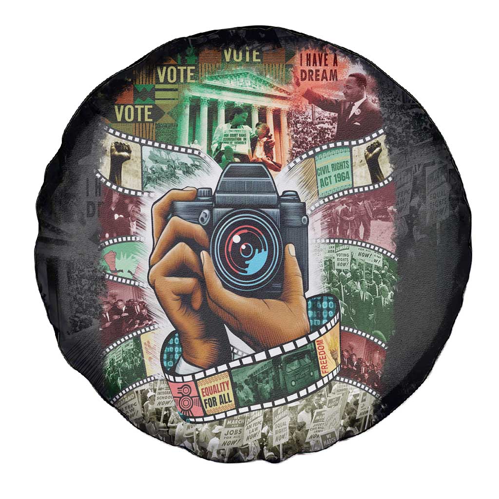 African American Civil Rights Leaders Spare Tire Cover Heritage in Frames Photography