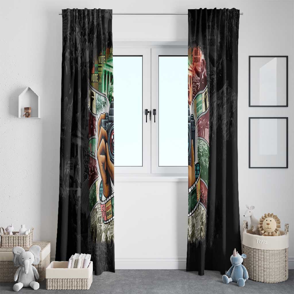 African American Civil Rights Leaders Window Curtain Heritage in Frames Photography