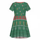 African Birthday Boy Jesus Kid Short Sleeve Dress Afro Christmas