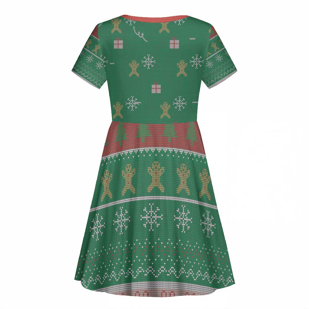 African Birthday Boy Jesus Kid Short Sleeve Dress Afro Christmas