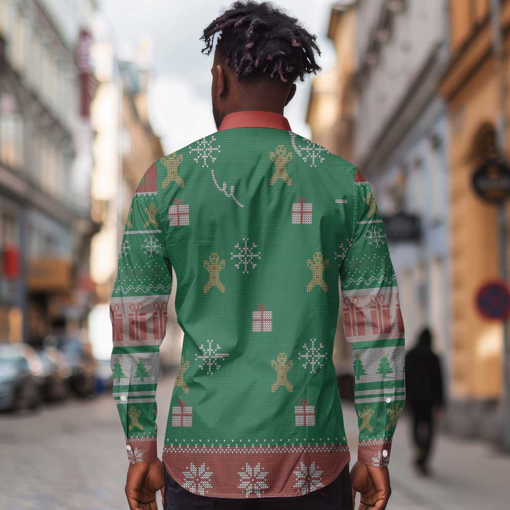 African Birthday Boy Jesus Long Sleeve Button Shirt Afro Christmas