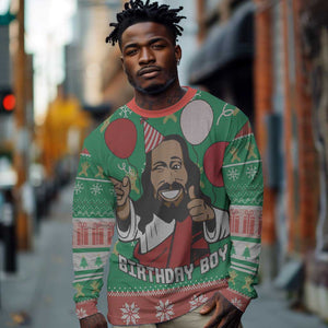 African Birthday Boy Jesus Long Sleeve Shirt Afro Christmas DT03