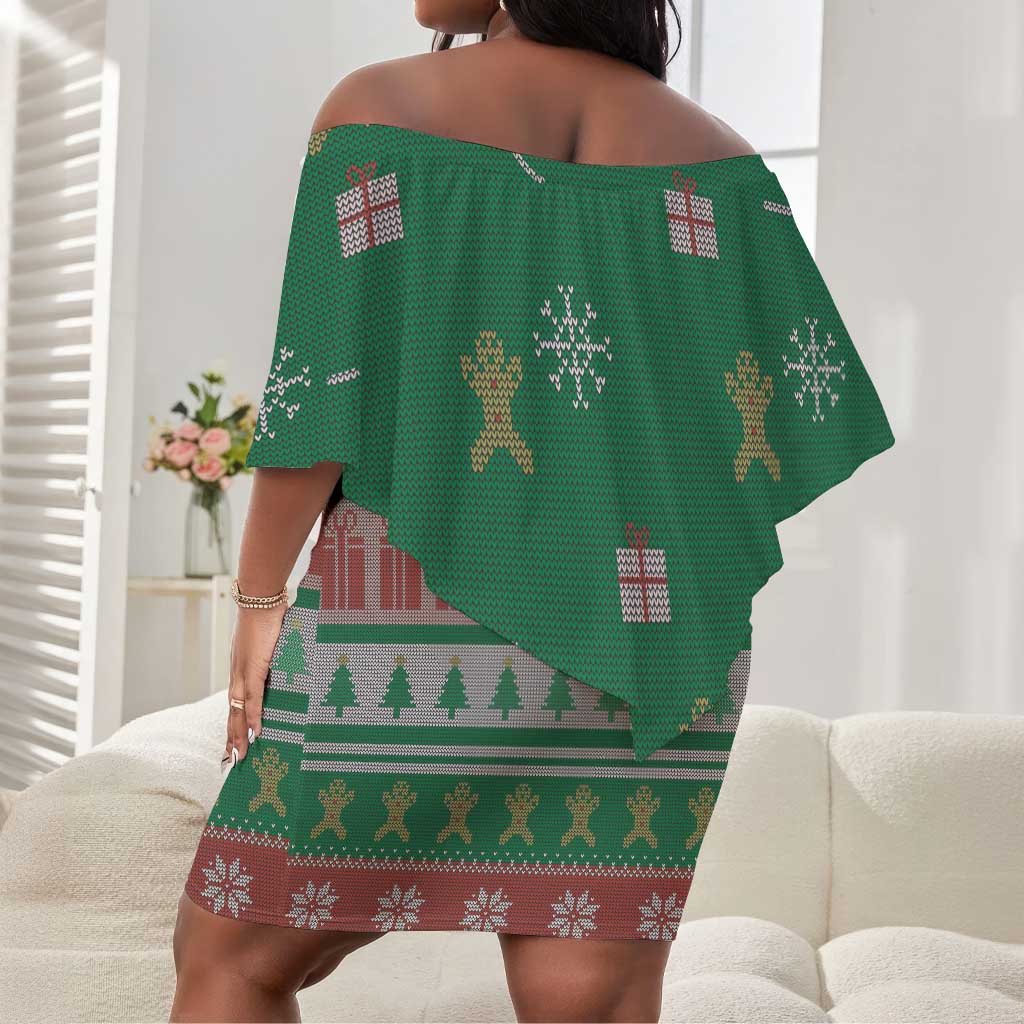 African Birthday Boy Jesus Off Shoulder Short Dress Afro Christmas