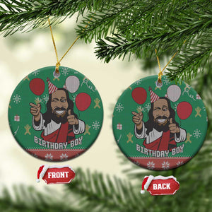 African Birthday Boy Jesus Ceramic Ornament Afro Christmas DT03